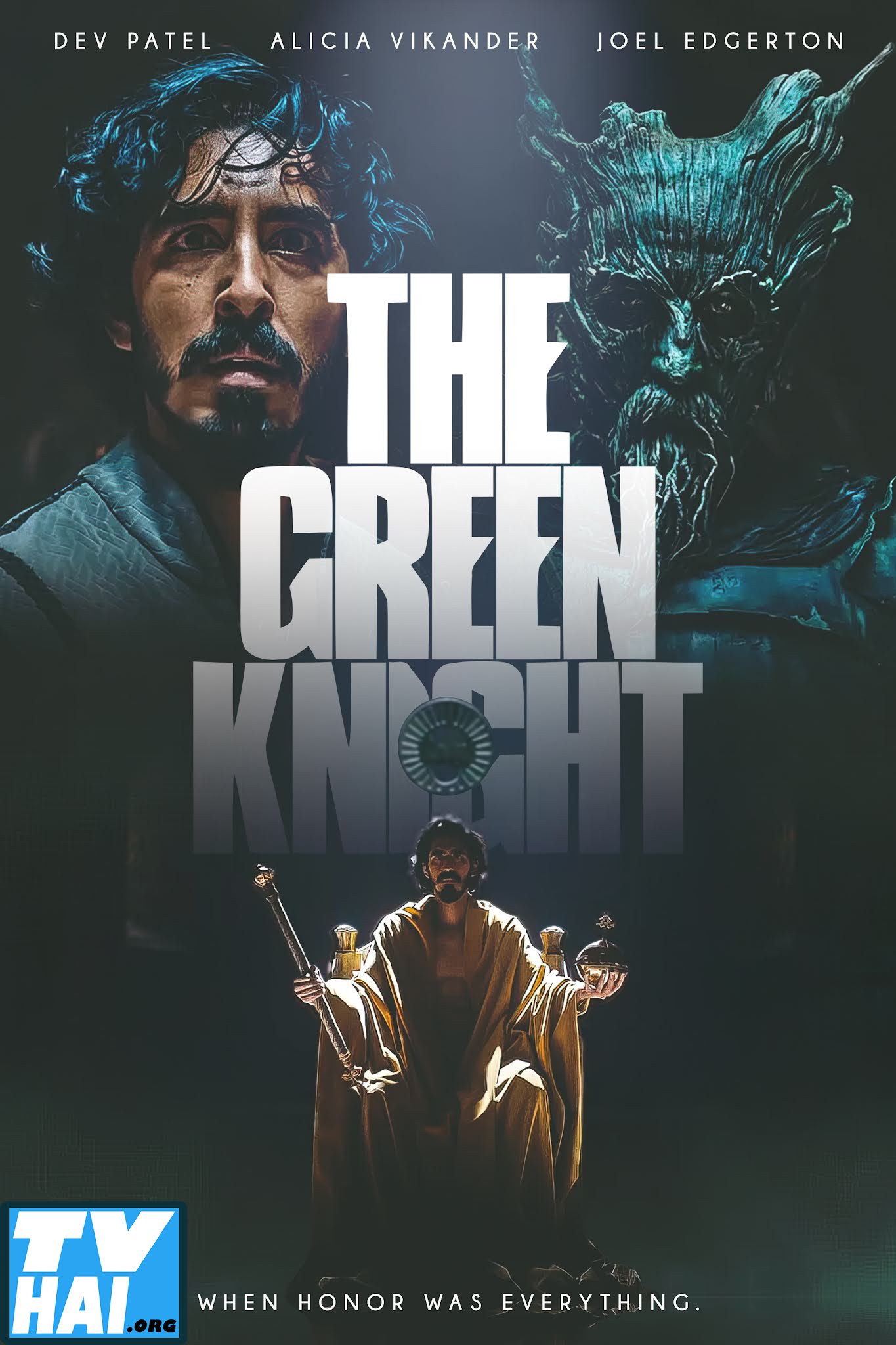 Banner Phim Hiệp Sĩ Xanh (The Green Knight)