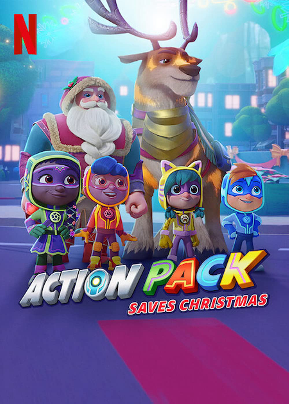 Poster Phim Action Pack giải cứu Giáng sinh (The Action Pack Saves Christmas)