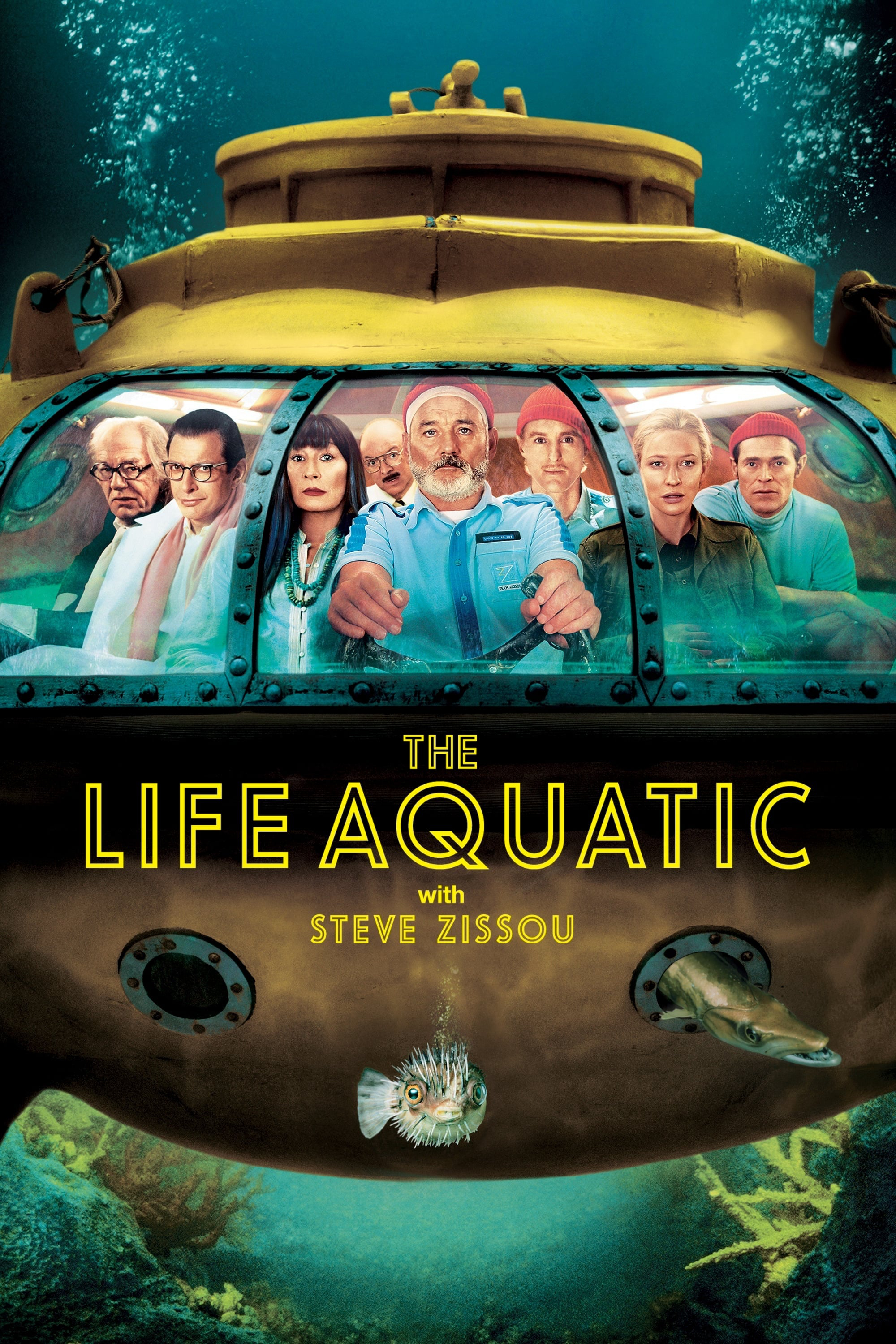 Poster Phim Cá Mập Đốm Huyền Thoại (The Life Aquatic with Steve Zissou)