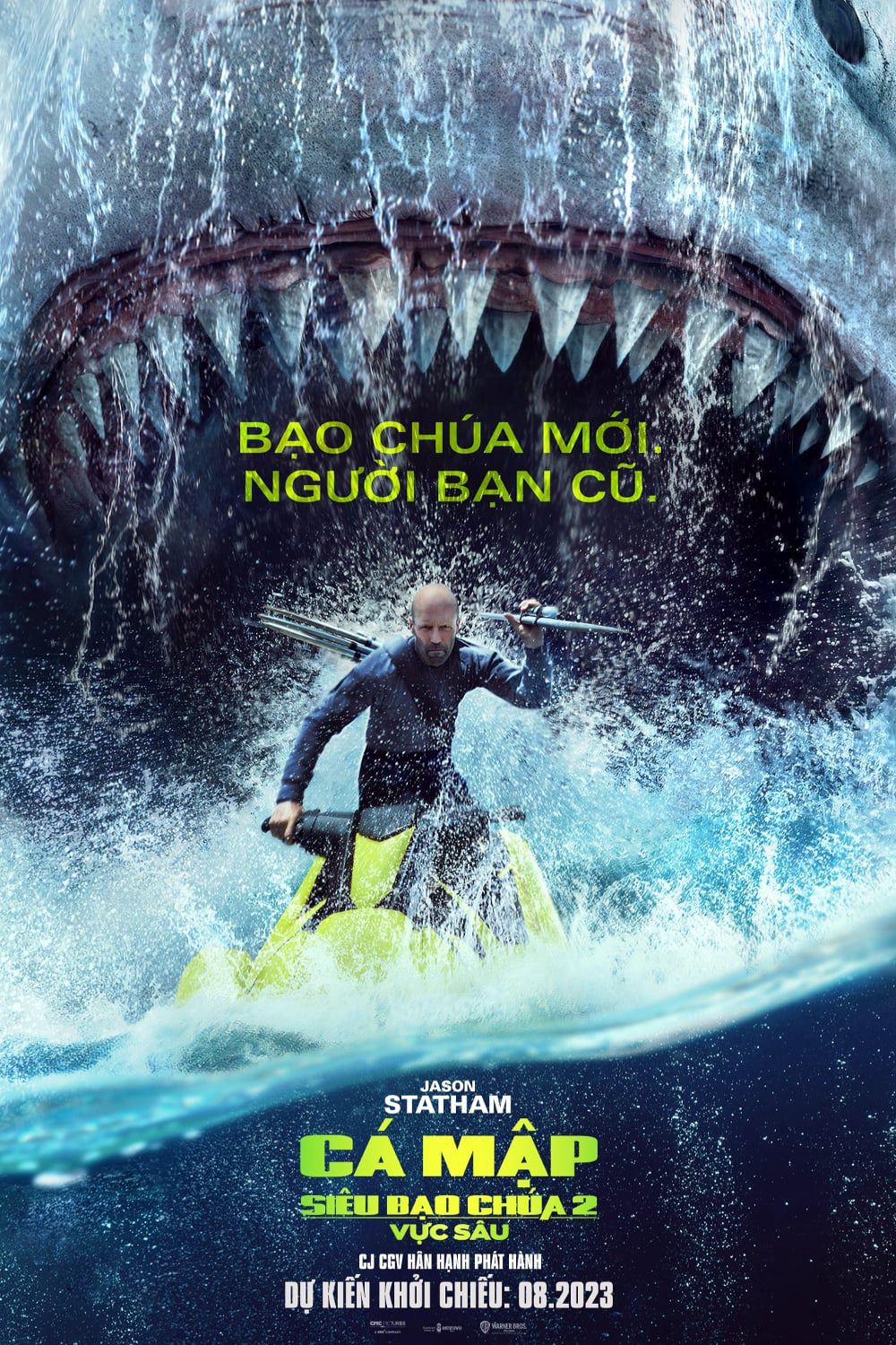 Poster Phim Cá Mập Siêu Bạo Chúa 2: Vực Sâu (Meg 2: The Trench)