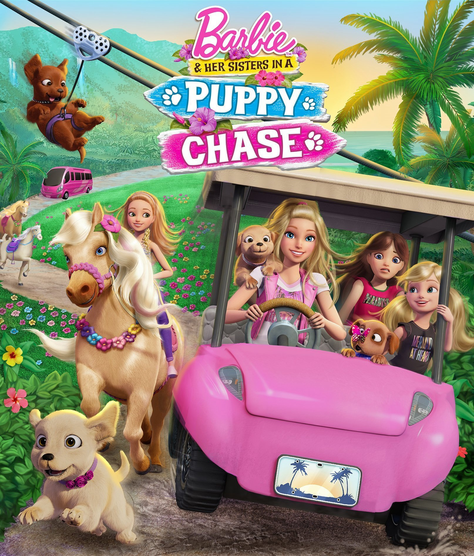 Xem Phim Chị em Barbie đuổi theo các chú cún (Barbie & Her Sisters in a Puppy Chase)