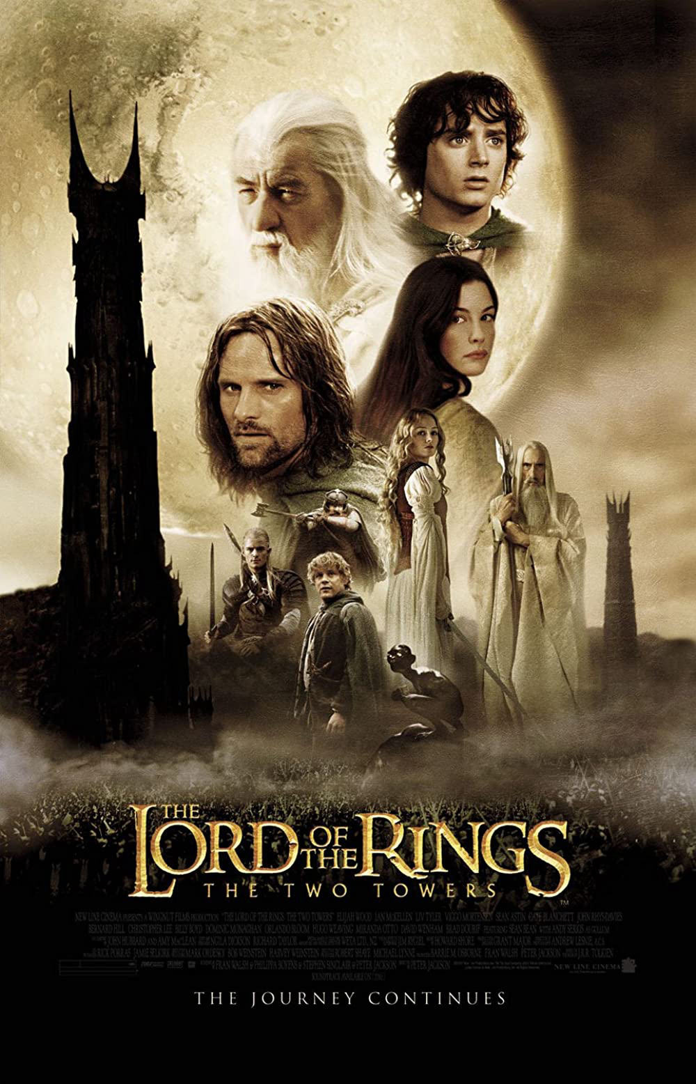 Poster Phim Chúa Tể Của Những Chiếc Nhẫn 2: Hai Tòa Tháp (The Lord of the Rings 2: The Two Towers)