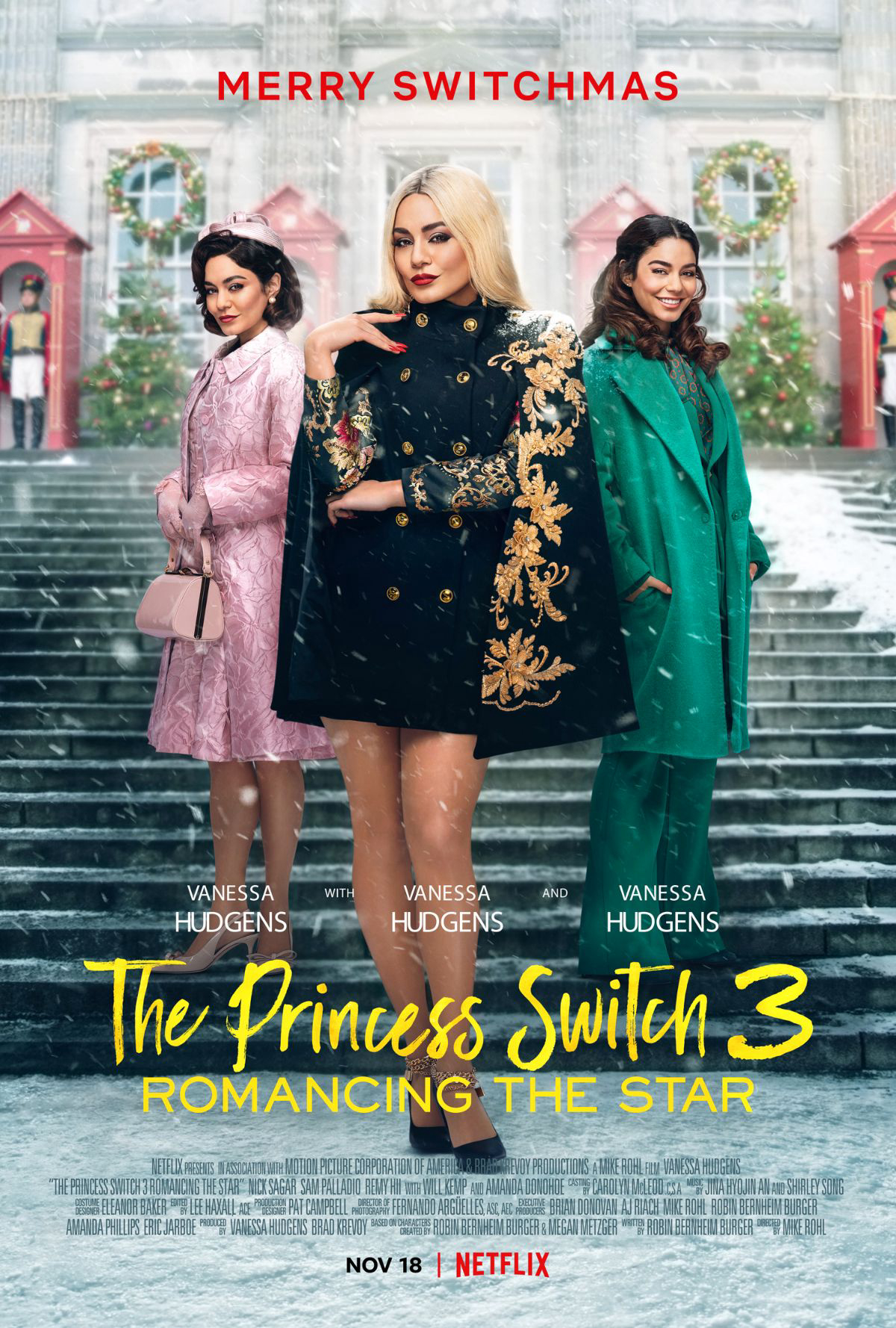 Poster Phim Công chúa thế vai 3: Chuyện tình ngôi sao (The Princess Switch 3: Romancing the Star)