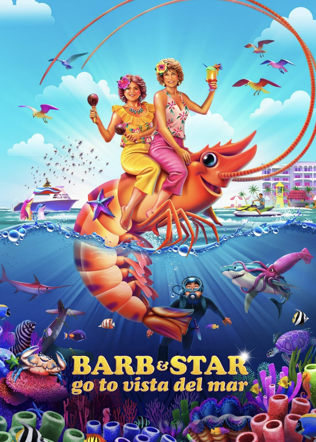 Xem Phim Cuộc Phiêu Lưu Của Barb Và Star: Đường Đến Vista Del Mar (Barb and Star Go to Vista Del Mar)