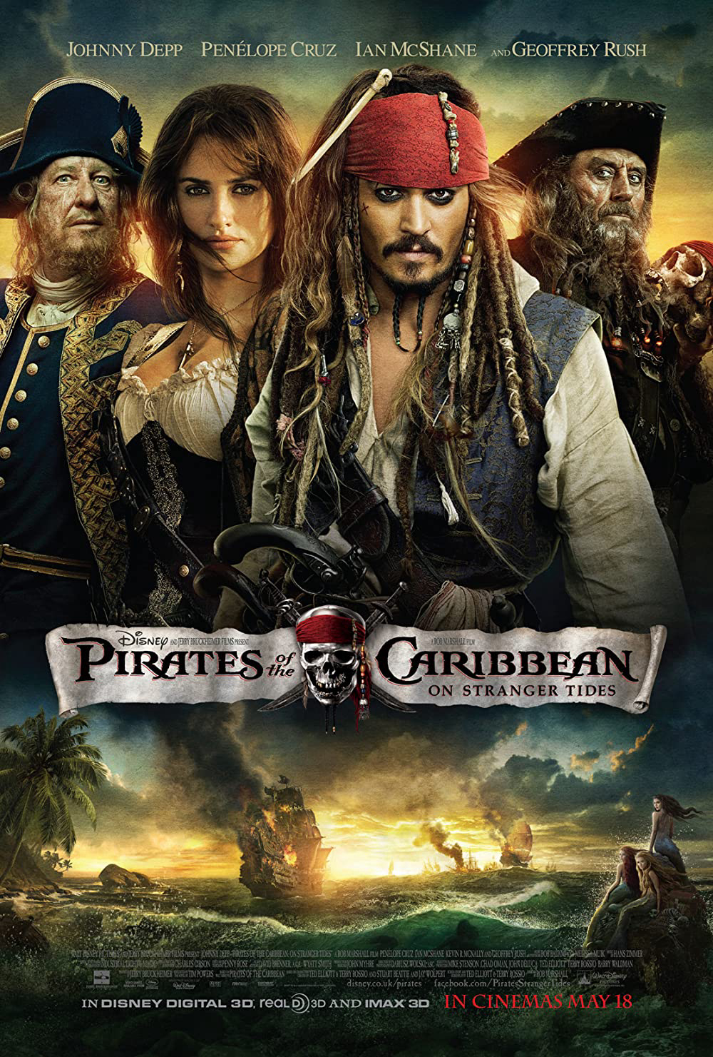 Xem Phim Cướp biển vùng Caribbe (Phần 4): Suối Nguồn Tươi Trẻ (Pirates of the Caribbean: On Stranger Tides)