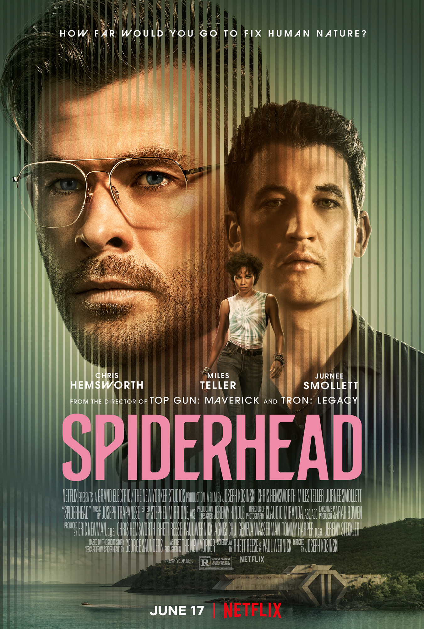 Poster Phim Đầu Nhện (Spiderhead)