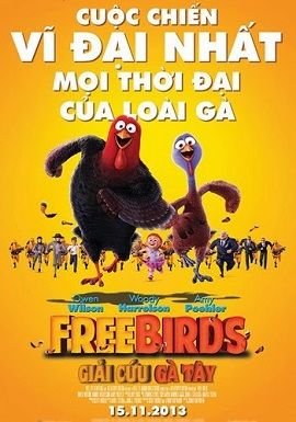Poster Phim Giải Cứu Gà Tây (Free Birds)