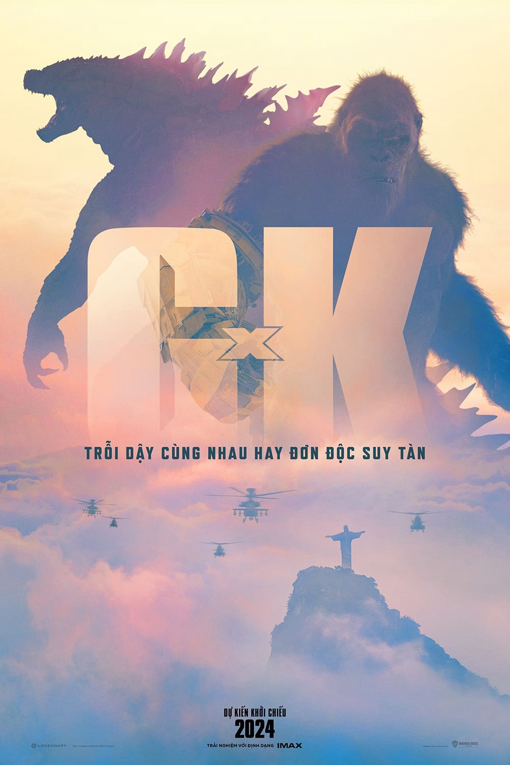 Poster Phim Godzilla x Kong: Đế Chế Mới (Godzilla x Kong: The New Empire)