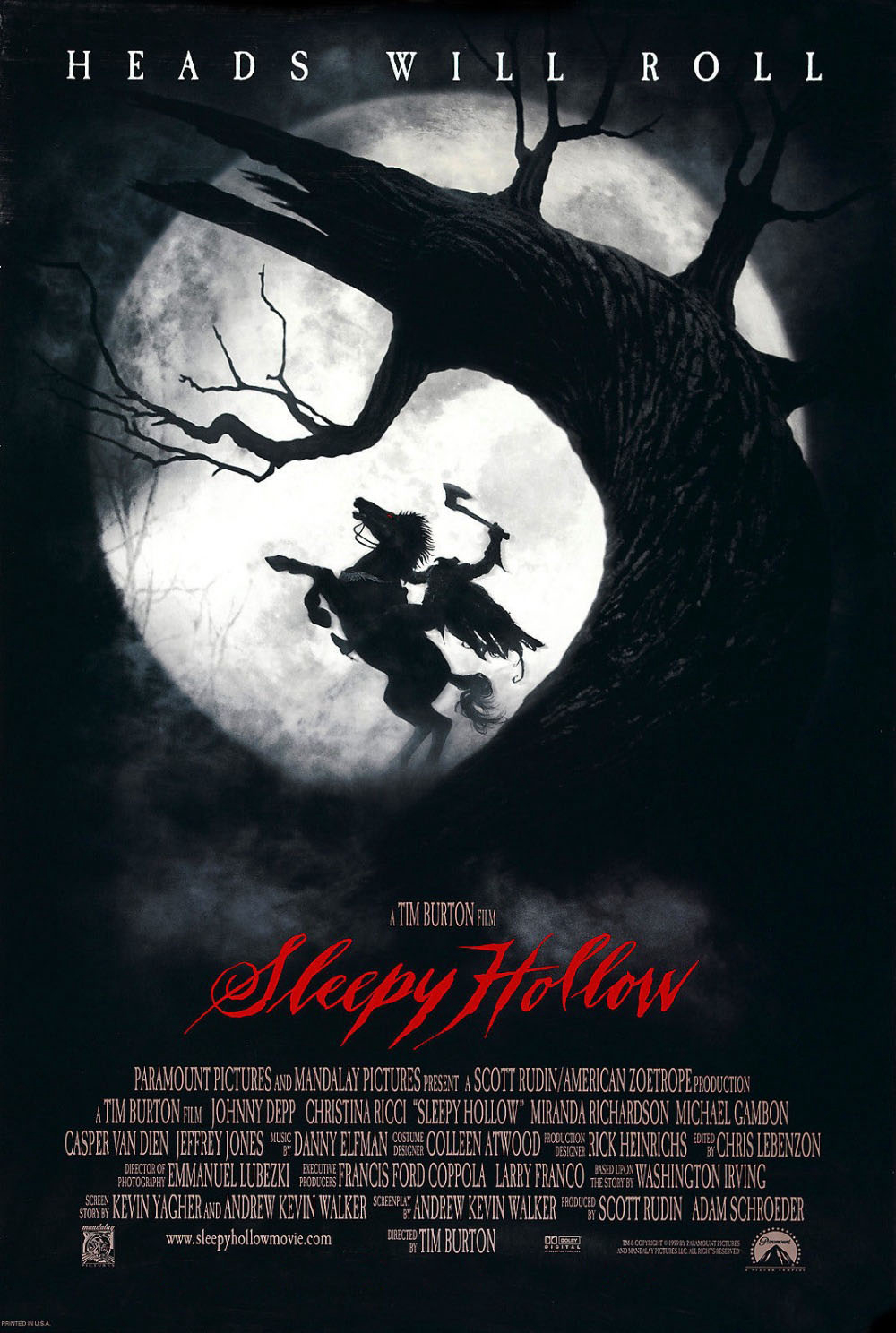 Poster Phim Hiệp Sĩ Không Đầu (Sleepy Hollow)
