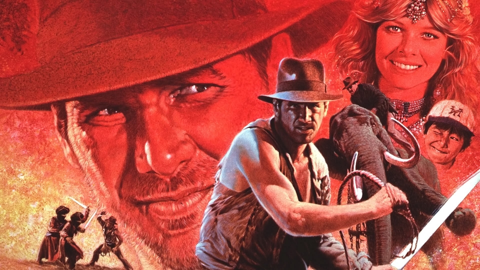 Poster Phim Indiana Jones Và Ngôi Đền Chết Chóc (Indiana Jones and the Temple of Doom)