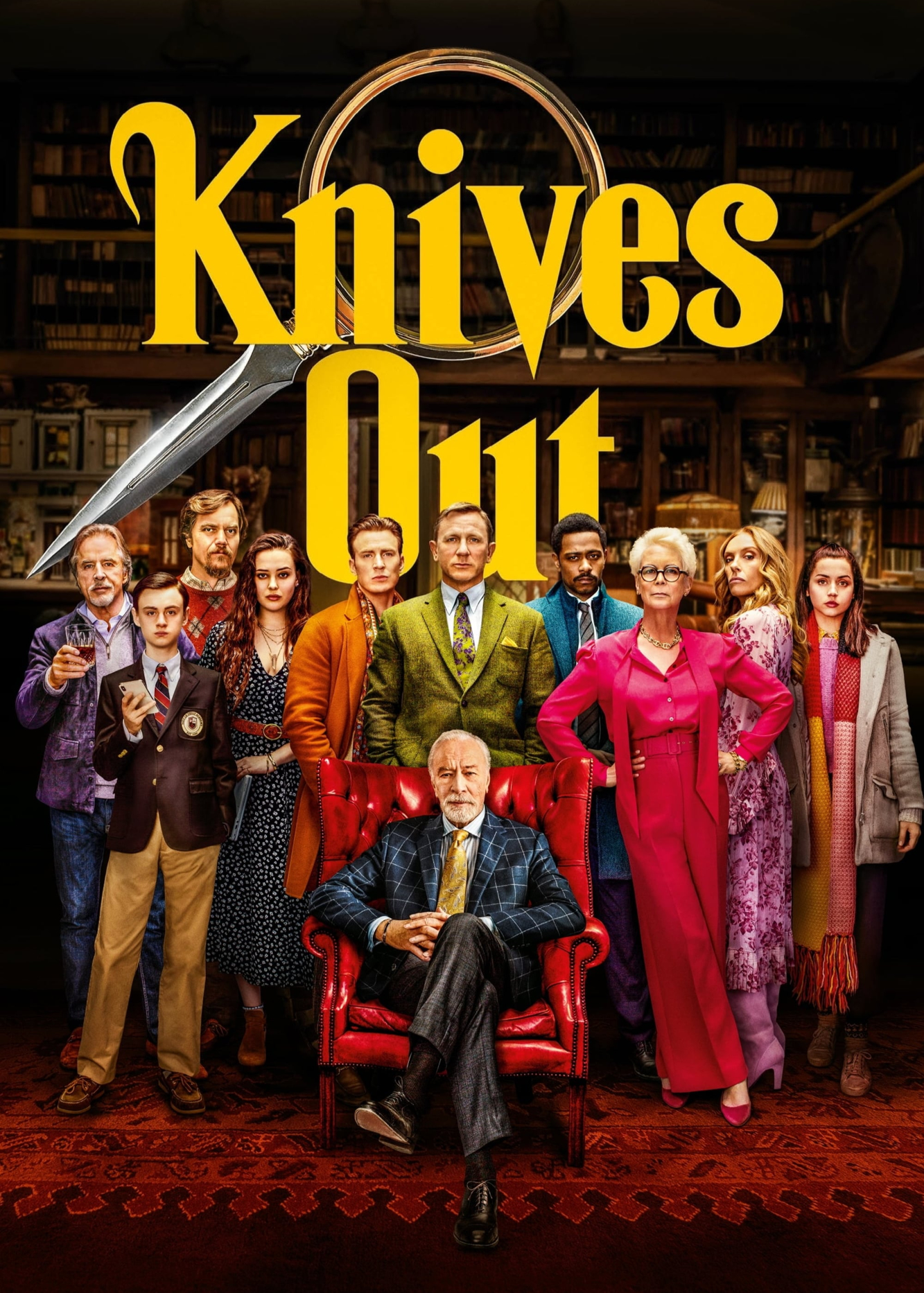 Poster Phim Kẻ Đâm Lén (Knives Out)