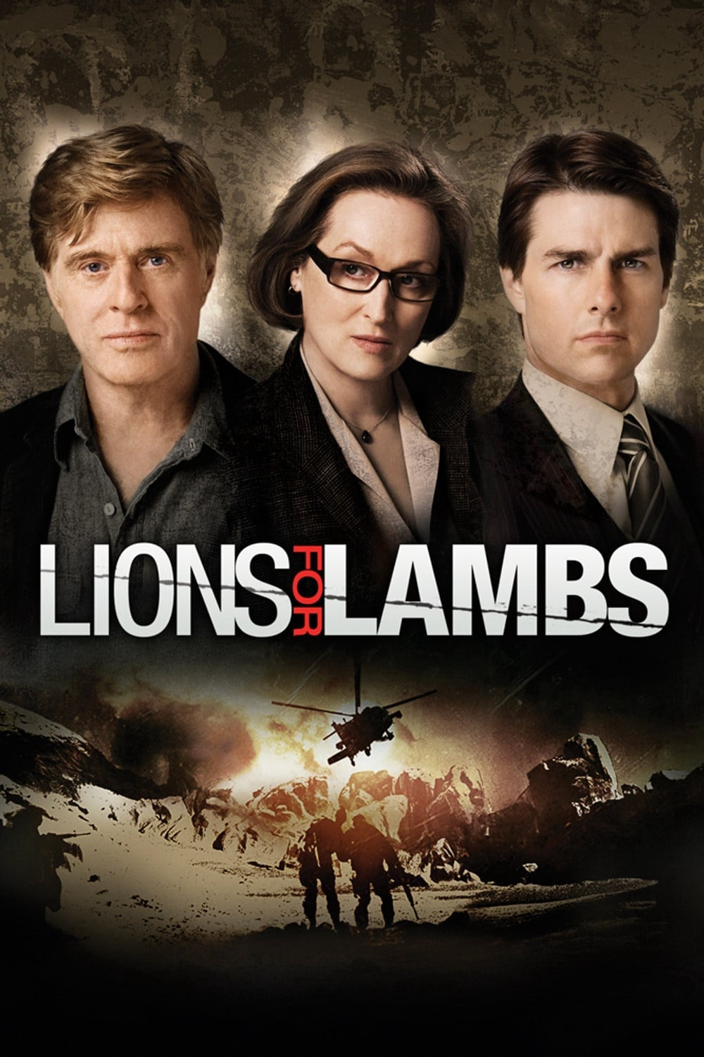 Poster Phim Khi Sư Tử Nổi Giận (Lions for Lambs)