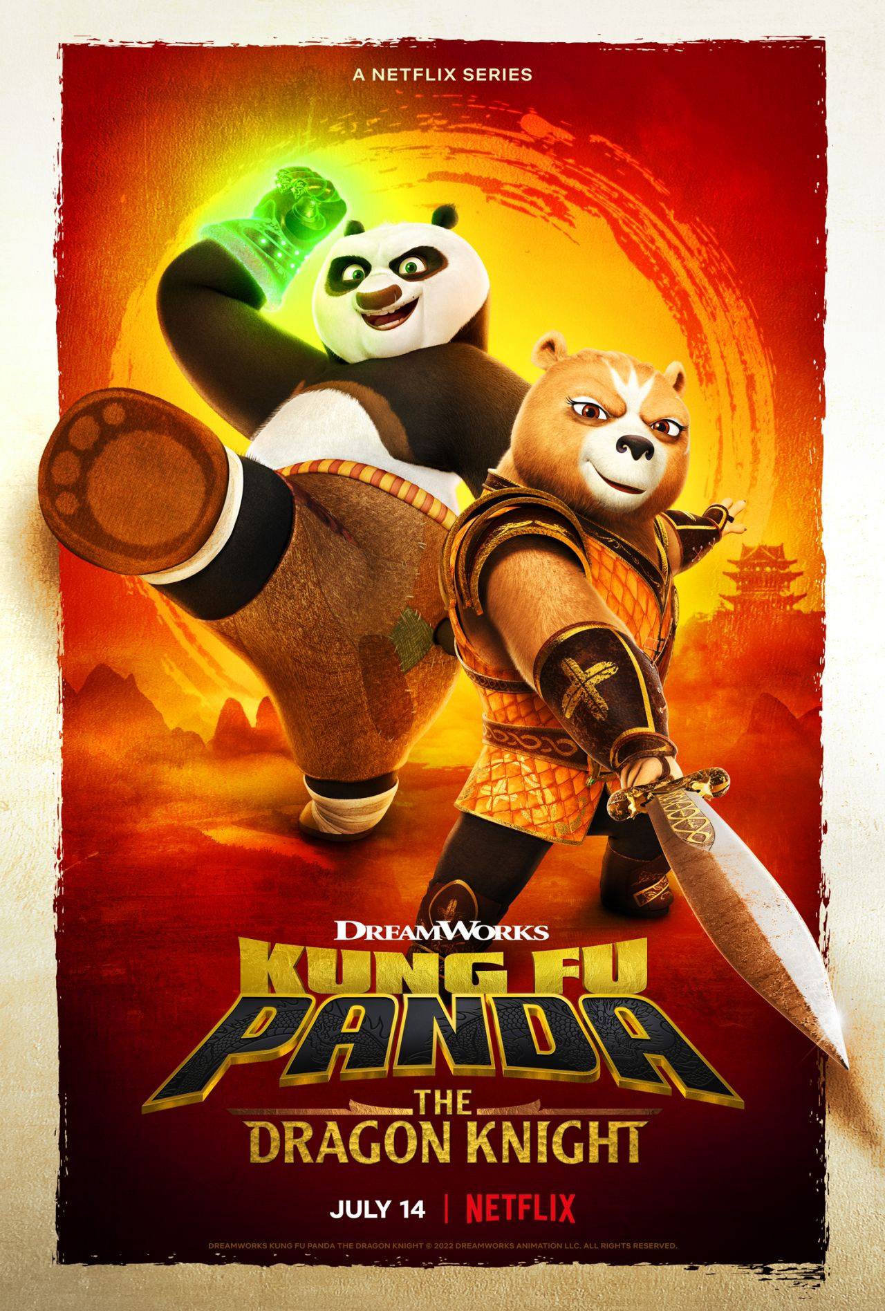 Poster Phim Kung Fu Panda: Hiệp sĩ rồng (Kung Fu Panda: The Dragon Knight)