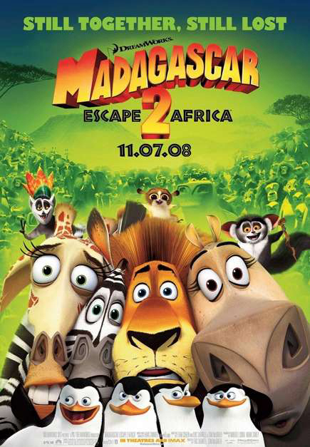 Poster Phim Madagascar 2: Tẩu thoát tới châu Phi (Madagascar: Escape 2 Africa)