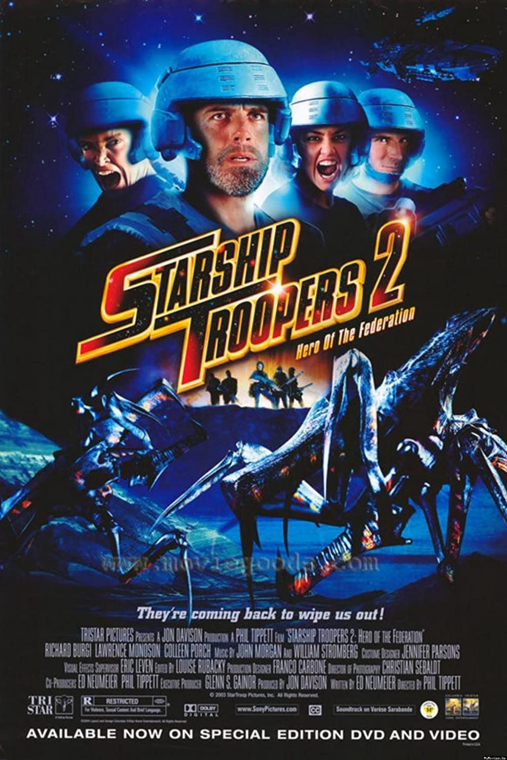 Poster Phim Nhện Khổng Lồ 2: Anh Hùng Của Liên Bang (Starship Troopers 2: Hero of the Federation)