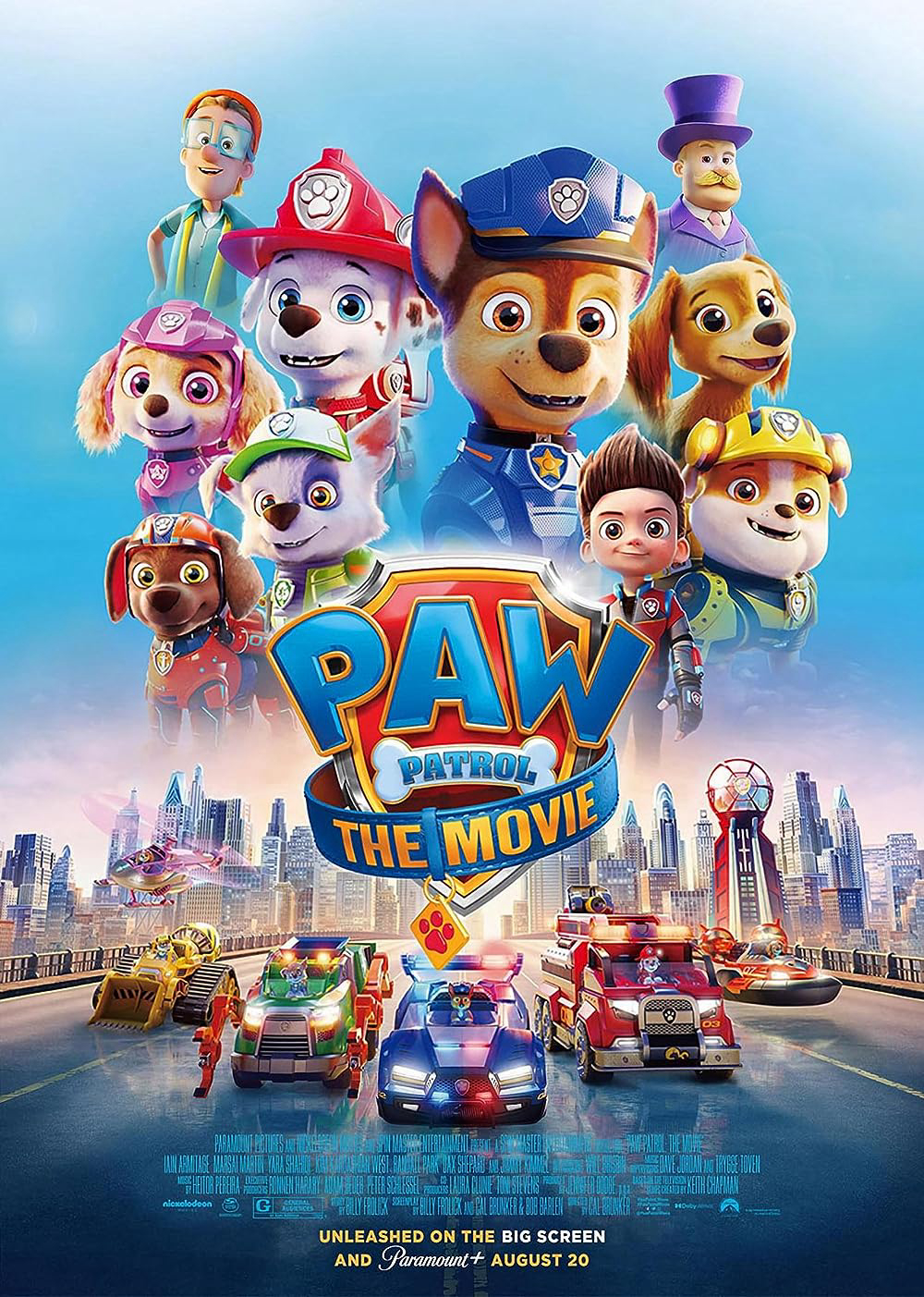 Poster Phim Paw Patrol: Đội đặc nhiệm siêu đẳng (Paw Patrol: The Movie)