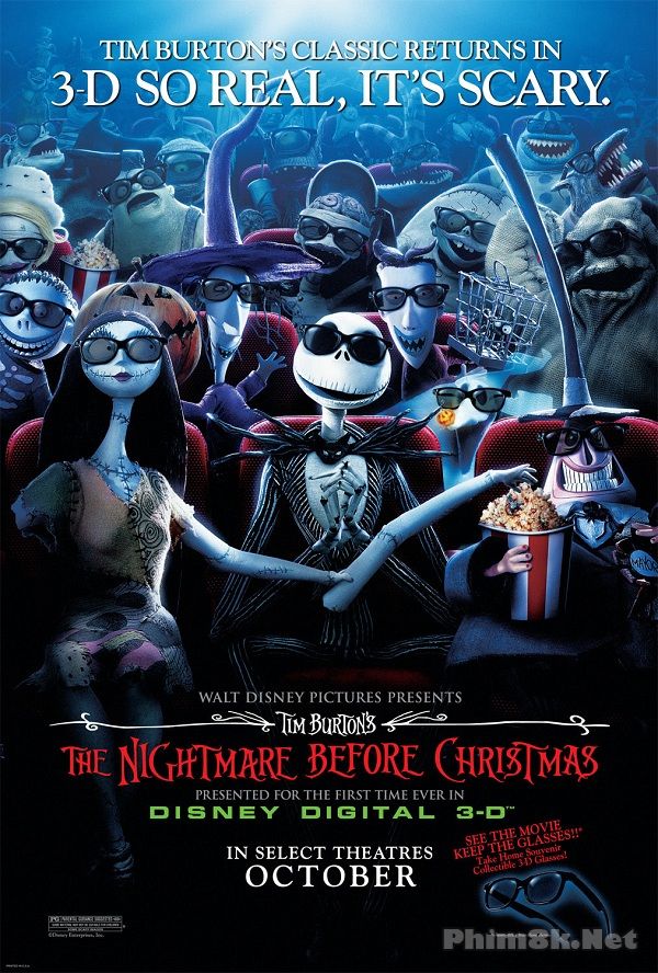 Xem Phim Đêm Kinh Hoàng Trước Giáng Sinh (The Nightmare Before Christmas)