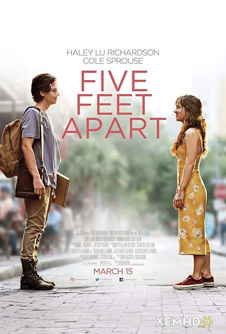 Xem Phim Năm Bước Để Yêu (Five Feet Apart)