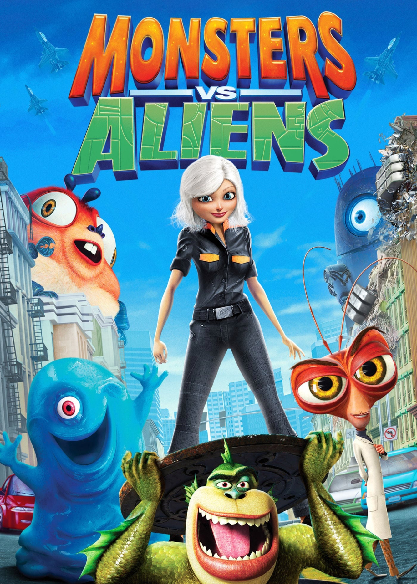 Poster Phim Quái Vật Ác Chiến Người Ngoài Hành Tinh (Monsters vs. Aliens)