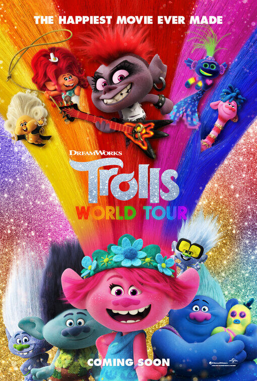 Poster Phim Quỷ lùn tinh nghịch: Chuyến lưu diễn thế giới (Trolls World Tour)