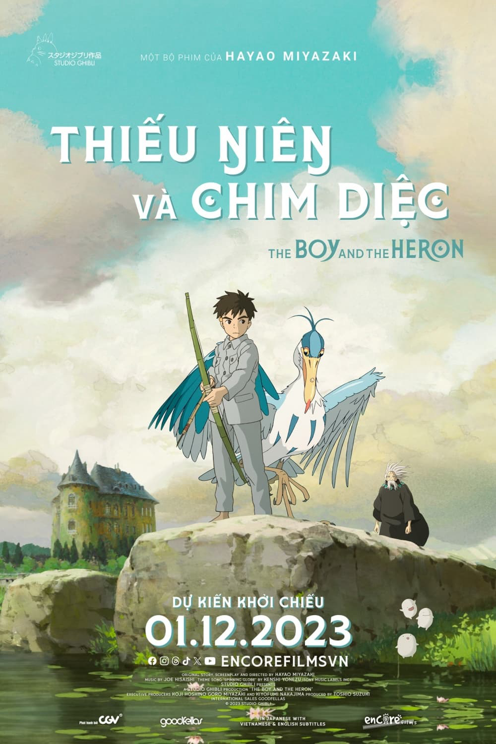 Poster Phim Thiếu Niên Và Chim Diệc (The Boy and the Heron)