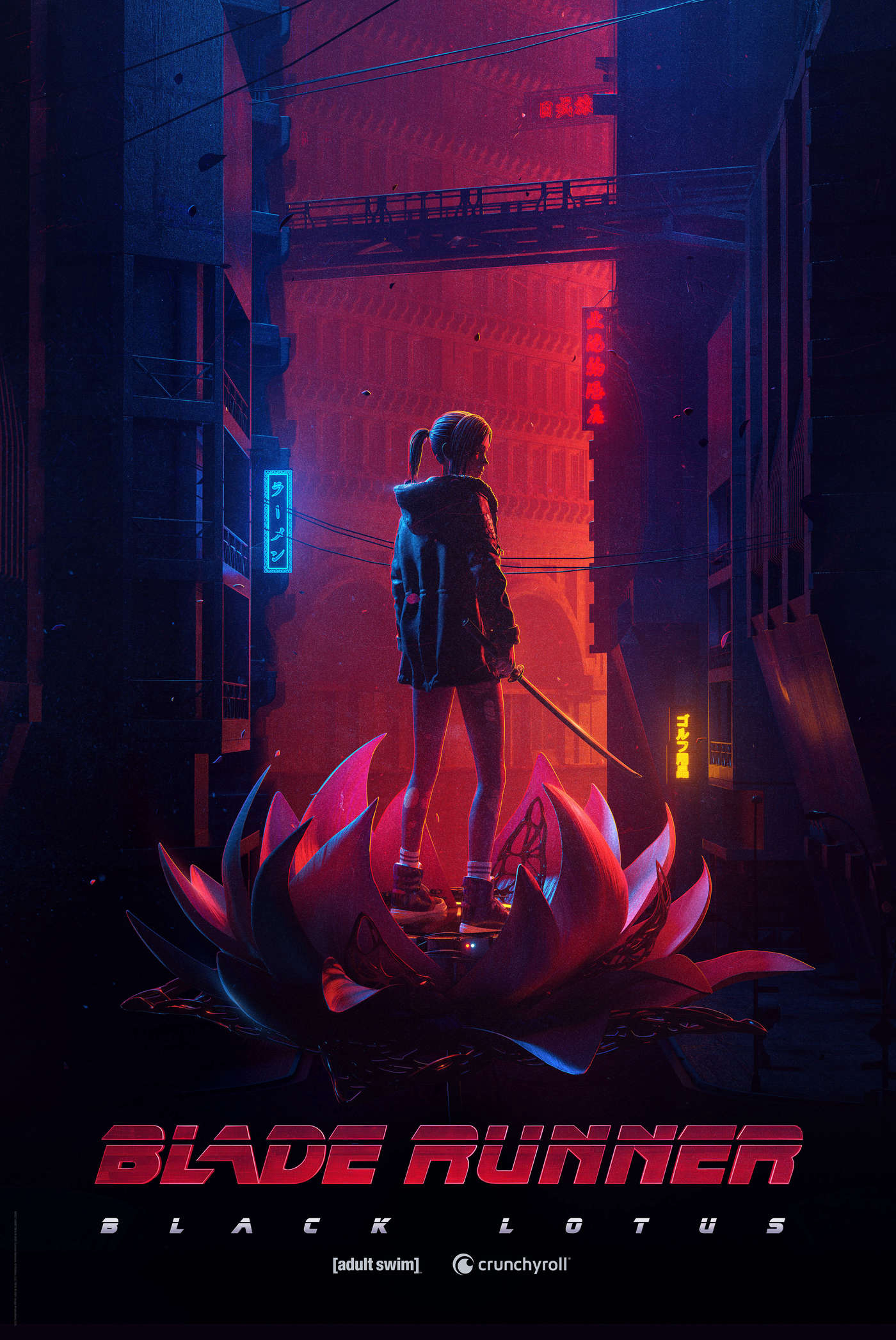 Poster Phim Tội Phạm Nhân Bản: Hoa Sen Đen (Blade Runner: Black Lotus)