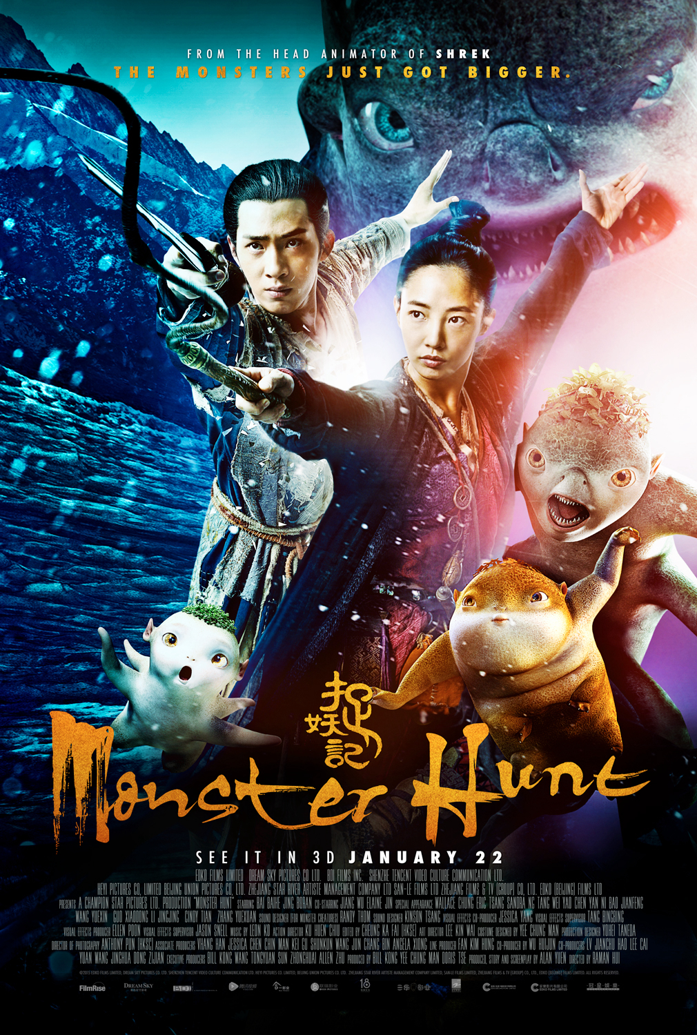 Poster Phim Tróc Yêu Ký (Truy Lùng Quái Yêu) (Monster Hunt)