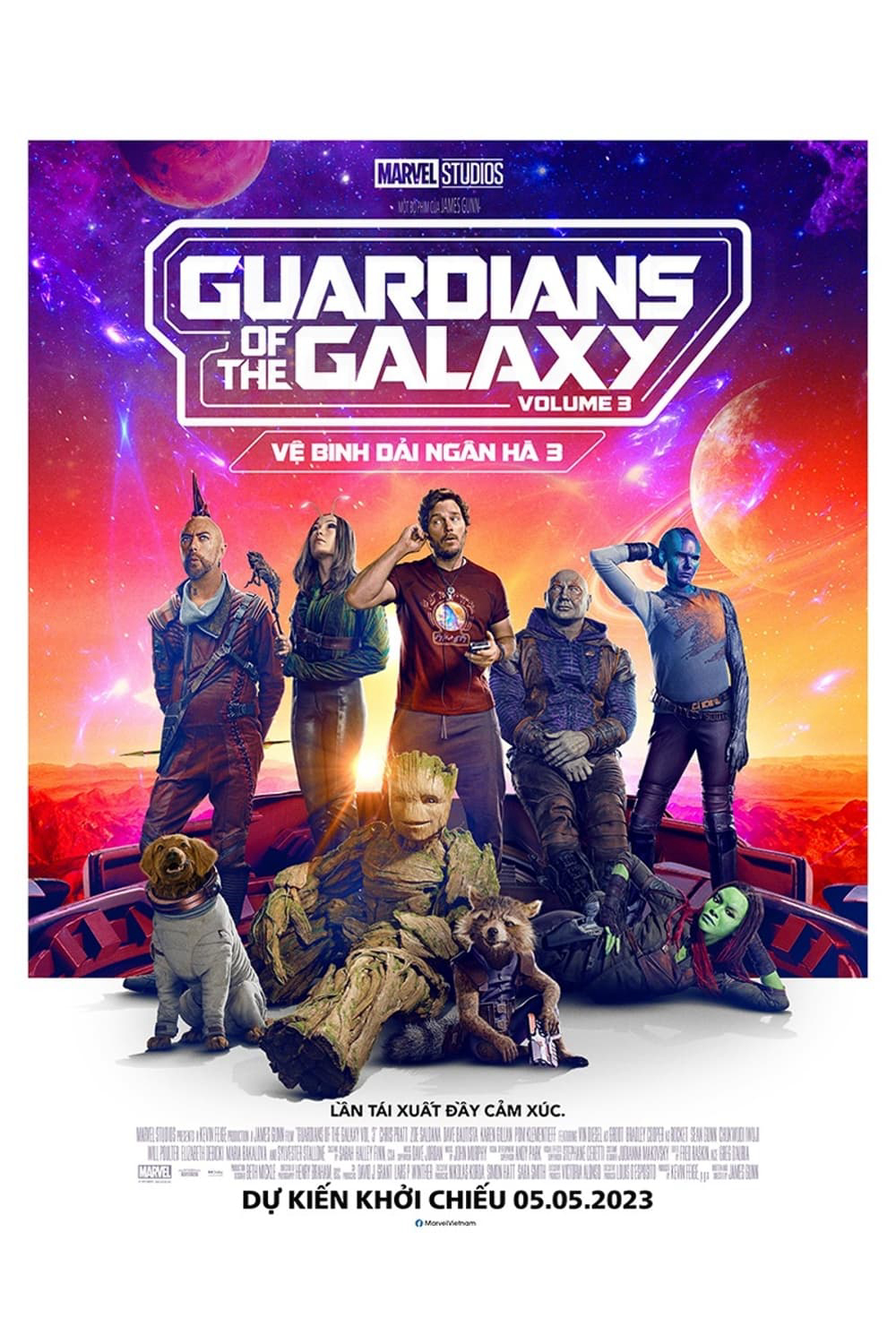 Poster Phim Vệ Binh Dải Ngân Hà 3 (Guardians of the Galaxy Volume 3)