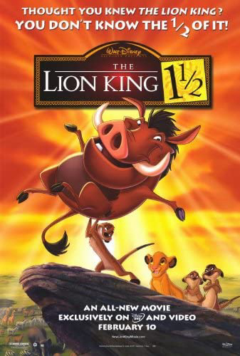 Poster Phim Vua Sư Tử 3 (The Lion King 1½)